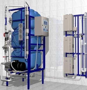Автоматическая установка озонирования воды для линии розлива Триотроник-4000 ORP